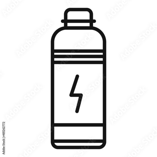 Product protein icon outline vector. Sport container