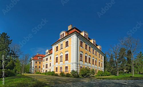 The castle and park of Chlum u Trebone, Southern Bohemia, Czech Republic photo