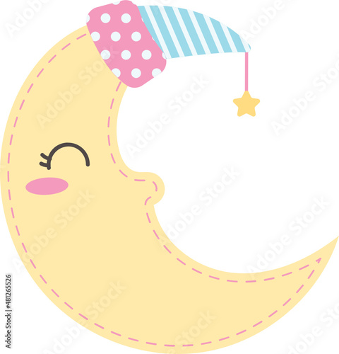 Moon sleepy hat