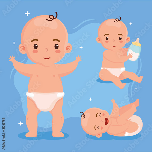 three little babies characters