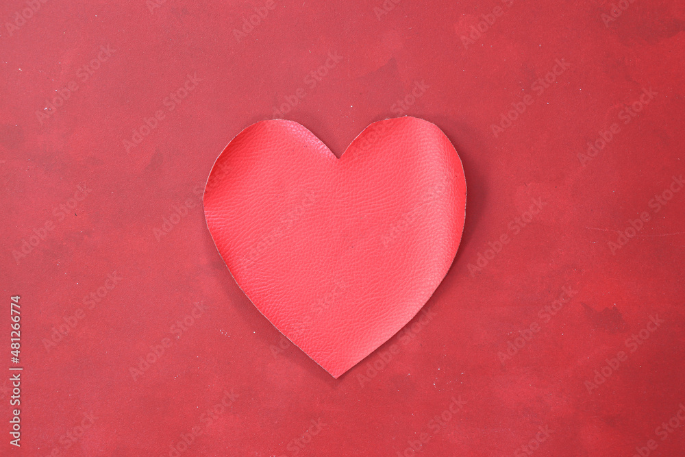 Happy Valentines day, Red Heart from paper. Good Holiday Card. Happy Valentines day, Red Heart from paper. Good Holiday Card.