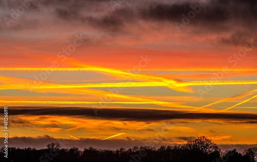 Obraz na płótnie Sunset Sun Sky Heaven w salonie