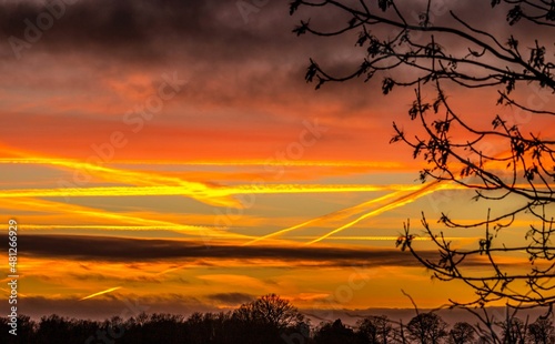 Obraz na płótnie Sunset Sun Sky Heaven w salonie