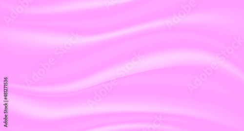 Vector of pink silk fabric background. Background drapery delicate pink silk and feathers. Vector illustration