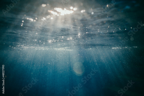 Light Through Water in the Pool