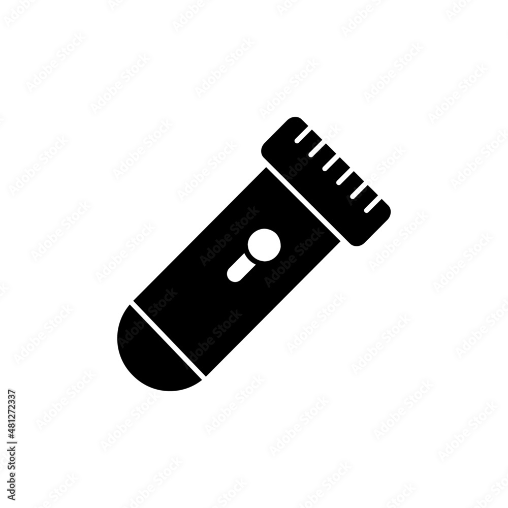 shaver electric icon in black flat glyph, filled style isolated on white background shaver electric icon in black flat glyph, filled style isolated on white background