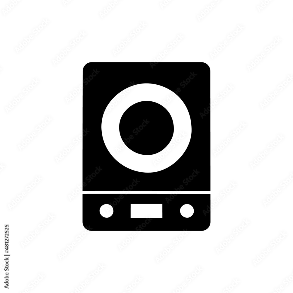 electric stove Icon in black flat glyph, filled style isolated on white background electric stove Icon in black flat glyph, filled style isolated on white background