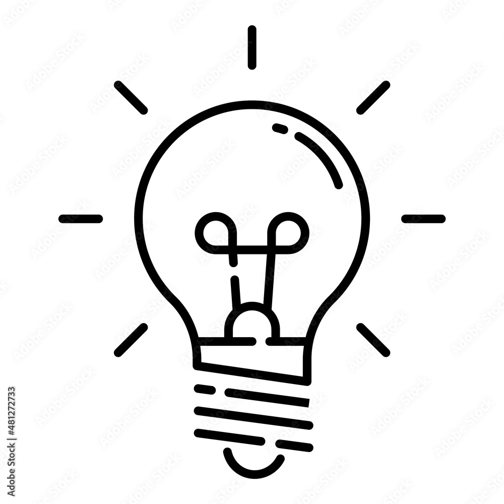 Idea Flat Icon Isolated On White Background Idea Flat Icon Isolated On White Background