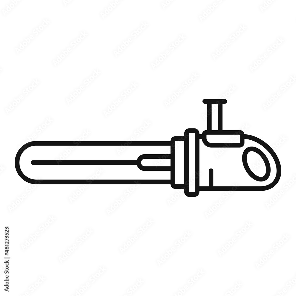 Hand electric saw icon outline vector. Power chain Hand electric saw icon outline vector. Power chain