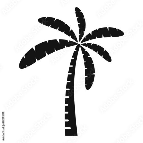 Paradise palm icon simple vector. Coconut tree