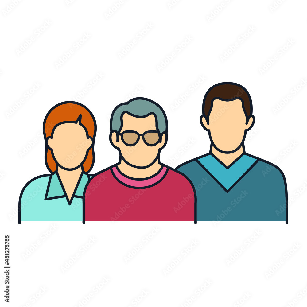 Set of Human Group Icon. people family pack symbol template for graphic and web design collection logo vector illustration Set of Human Group Icon. people family pack symbol template for graphic and web design collection logo vector illustration