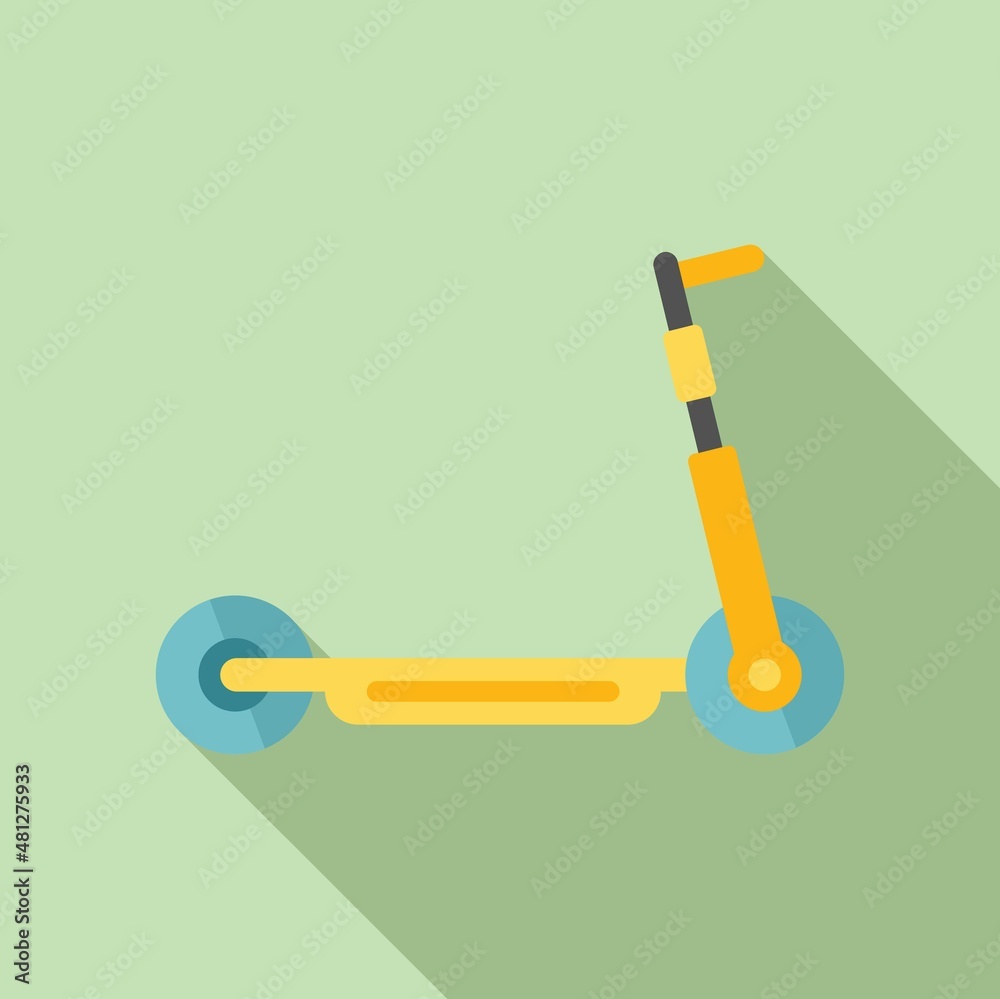 Electric scooter charge icon flat vector. Kick transport Electric scooter charge icon flat vector. Kick transport