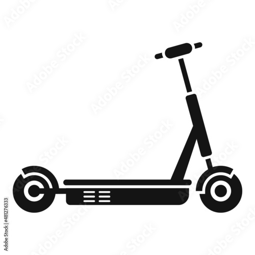 Mobile electric scooter icon simple vector. Kick transport