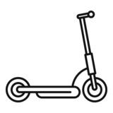 Escooter icon outline vector. Electric scooter