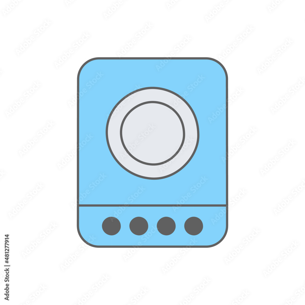 electric stove Icon in color icon, isolated on white background electric stove Icon in color icon, isolated on white background