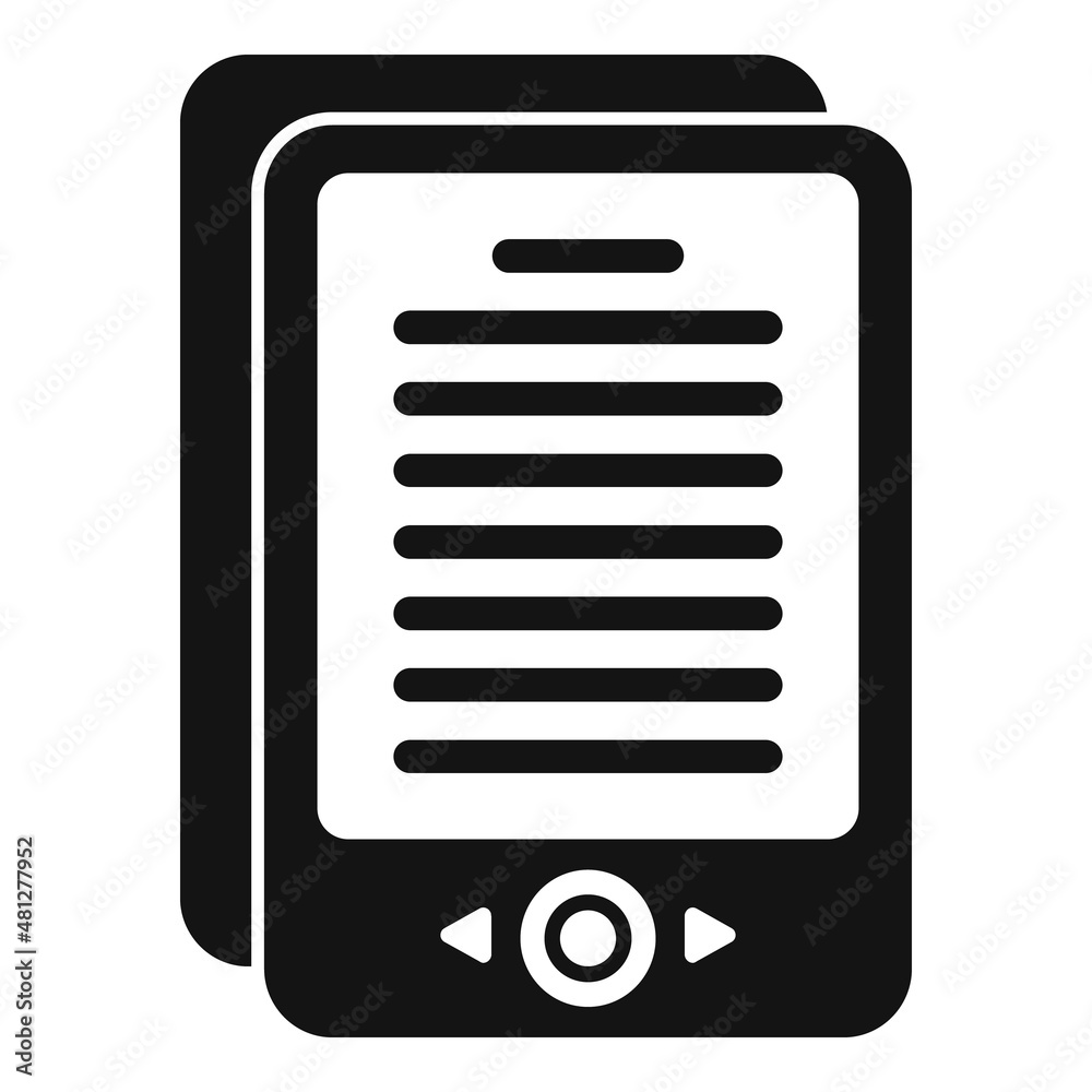 Study ebook icon simple vector. Digital education Study ebook icon simple vector. Digital education