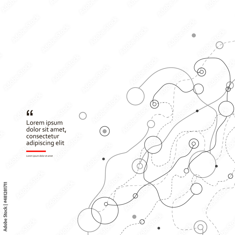 Abstract grid and molecular science pattern. Vector connection atom ...