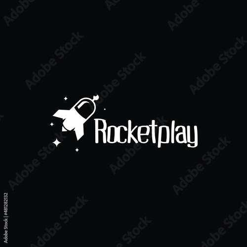Rocketplay Logo Design Illustration Template 