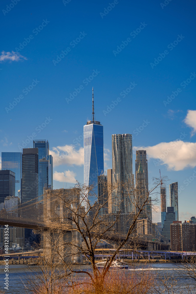 Naklejka premium city skyline