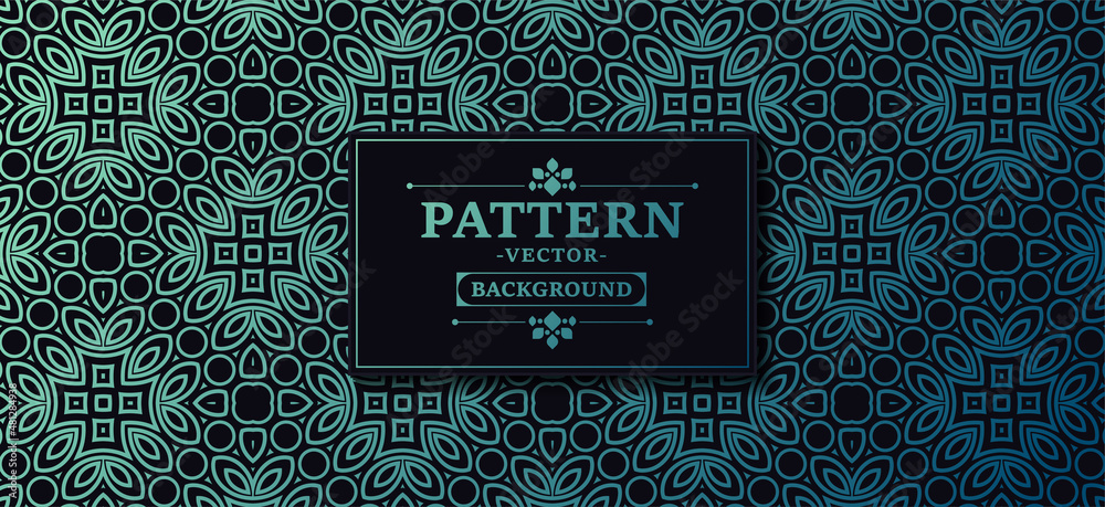 © Zein Republic Studio - gradation and black seamless line pattern design