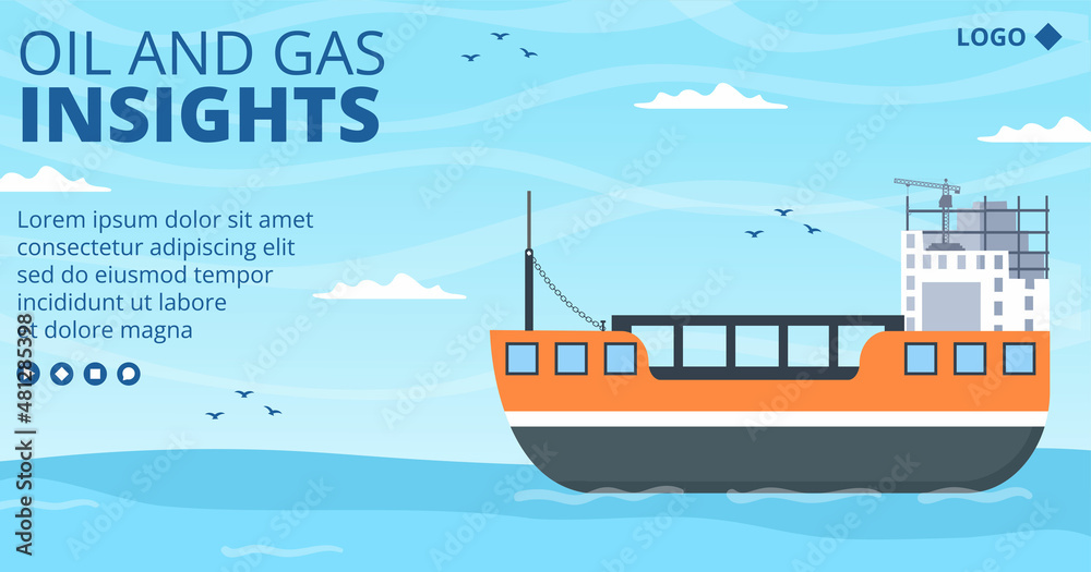 Oil Gas Industry Post Template Flat Design Illustration Editable of Square Background for Social Media or Greetings Card Oil Gas Industry Post Template Flat Design Illustration Editable of Square Background for Social Media or Greetings Card