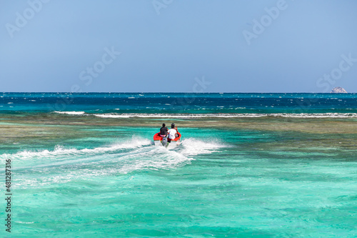 Konstfotografi Saint Vincent and the Grenadines, fishing boat in Union
