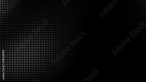 Dot white black pattern gradient texture background. Abstract pop art halftone and retro style.