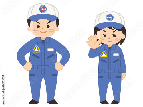 宇宙飛行士の男女