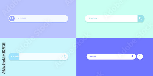 Illustration vector graphic of search. fit for technology, startup, Premium Vector, template