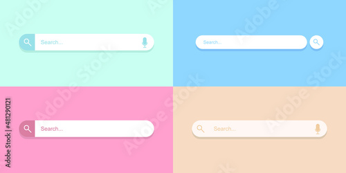 Illustration vector graphic of search. fit for technology, startup, Premium Vector, template