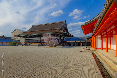 京都御所 南庭と紫宸殿の風景