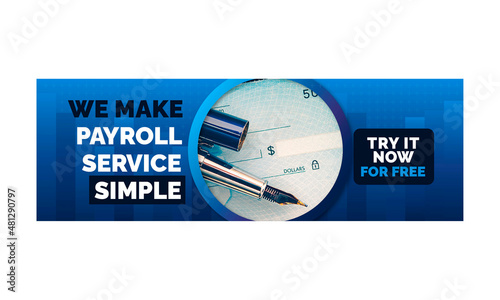Payroll Services Social Media Multipurpose Twitter Header