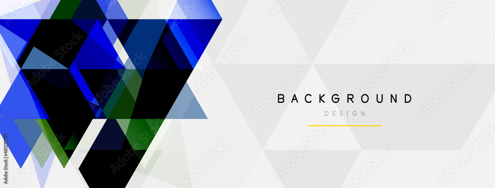 Mosaic triangles geometric background. Techno or business concept, pattern for wallpaper, banner, background, landing page Mosaic triangles geometric background. Techno or business concept, pattern for wallpaper, banner, background, landing page