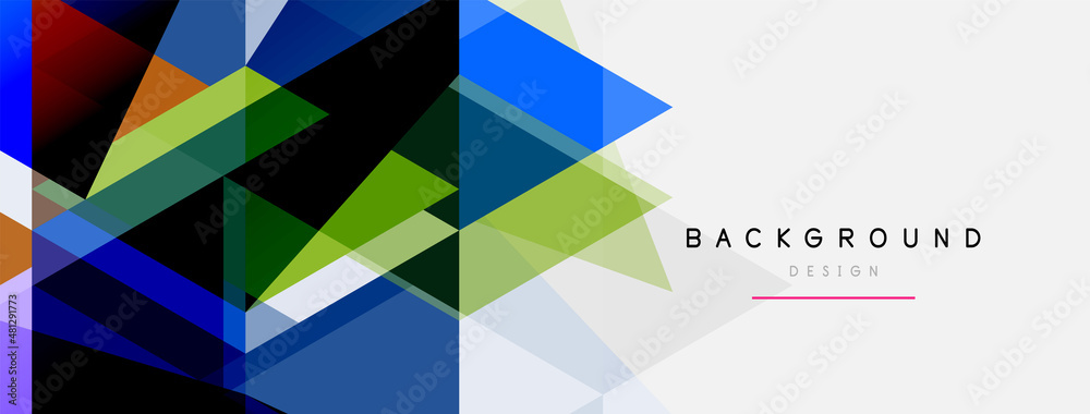 Mosaic triangles geometric background. Techno or business concept, pattern for wallpaper, banner, background, landing page Mosaic triangles geometric background. Techno or business concept, pattern for wallpaper, banner, background, landing page