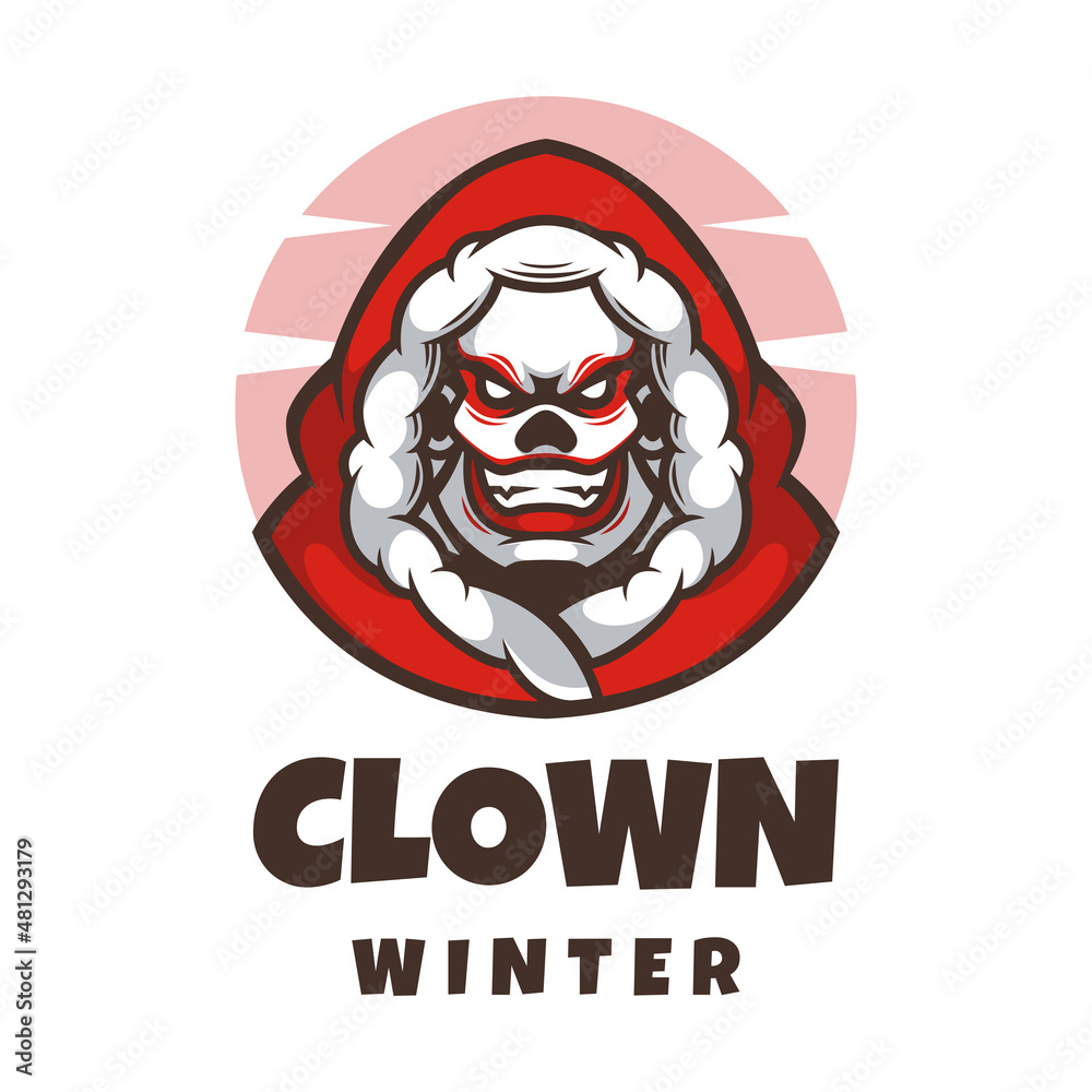 Illustration vector graphic of Clown Winter, good for logo design Illustration vector graphic of Clown Winter, good for logo design