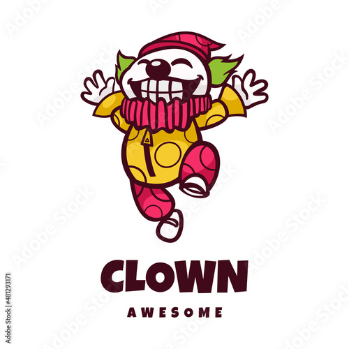Illustration vector graphic of Clown Circus, good for logo design