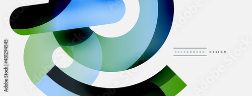 Circle abstract background. Vector illustration for wallpaper banner background card or landing page