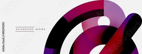 Circle abstract background. Vector illustration for wallpaper banner background card or landing page