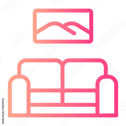 family room gradient icon