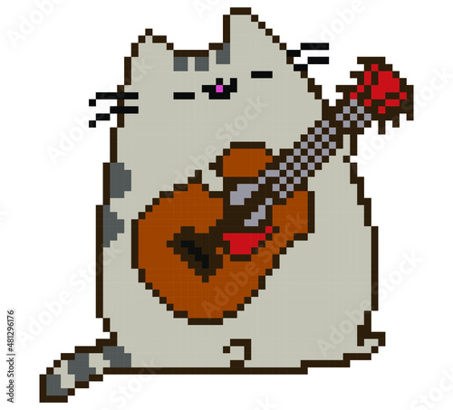 Cat pixel art.