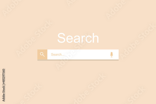 Illustration vector graphic of search. fit for technology, startup, Premium Vector, template