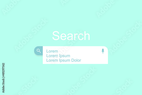 Illustration vector graphic of search. fit for technology, startup, Premium Vector, template
