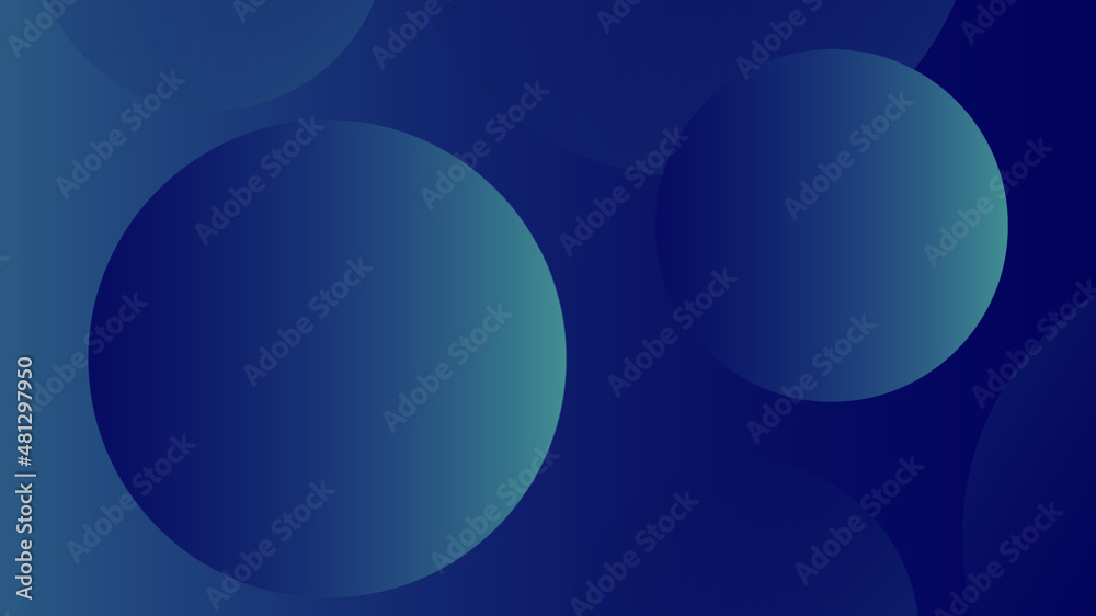 abstract blue background with circles