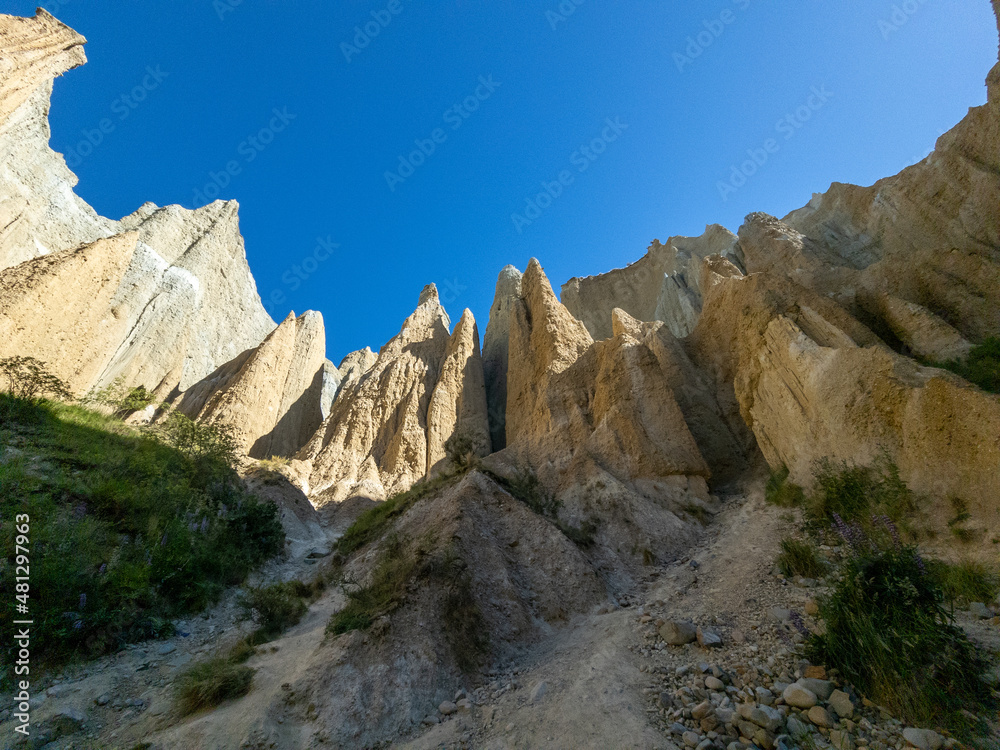 Clay Cliffs Rock Formation in New Zealand Clay Cliffs Rock Formation in New Zealand