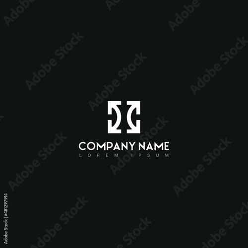 Simple square logo illustration. square logo icon vector isolated on white background. 