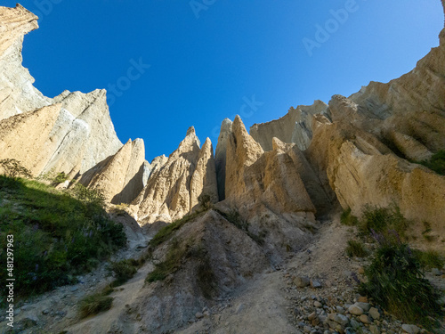 Clay Cliffs Rock Formation in New Zealand