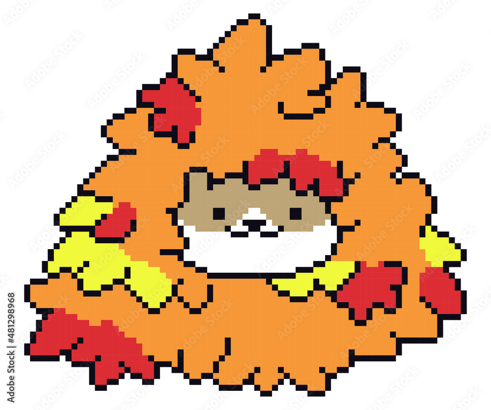 Fototapeta premium Cat pixel art