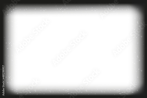 Old cinematic frame transparent overlay mockup. Blank film strip vector illustration.