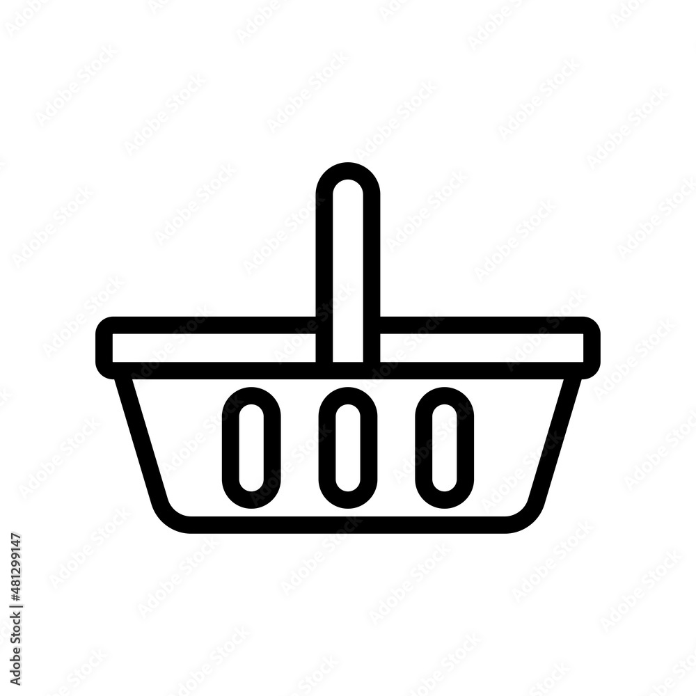 Shopping basket line icon Shopping basket line icon