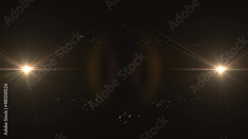  Golden wedding particles with flare background 4k footage photo